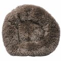 Petpurifiers Nestler High-Grade Plush & Soft Rounded Dog Bed, Brown - Large PE2640422